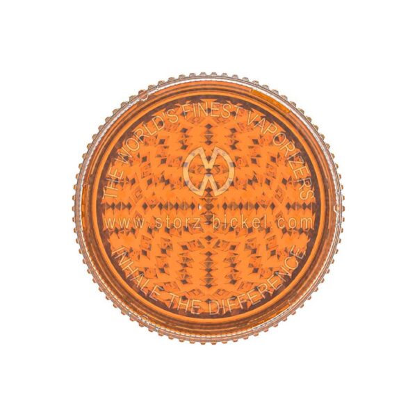 Vue du dessus du Grinder Storz & Bickel en plastique pour broyage d'herbes de CBD Grinder Storz & Bickel - Accessoire de broyage pour herbes de CBD, vue du dessus